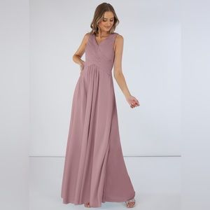 Azazie Flora Dress - Vintage Mauve - Size: A0